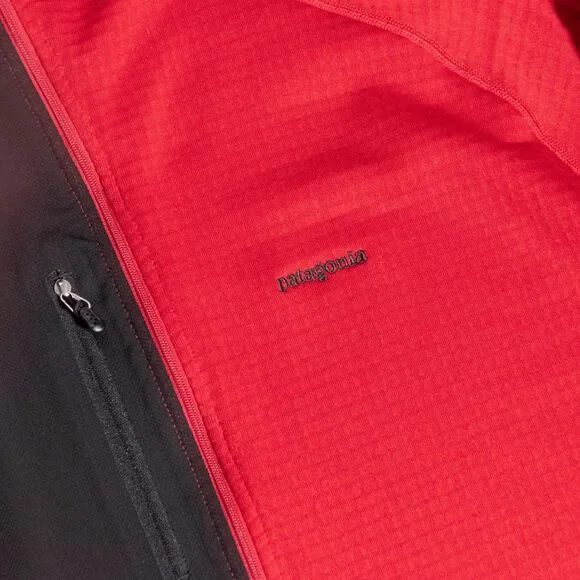 Patagonia R1 Hoody Fleece 1/2 Zip Pullover Red Polartec Sweater Men's XL Banff - Picture 3 of 10